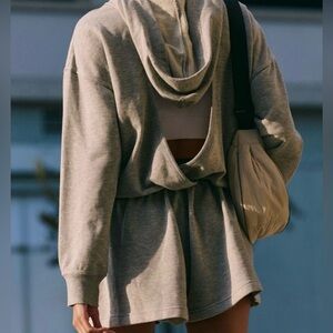 Free People Movement Such A Flirt Romper in Heather Grey Size XS New With Tags